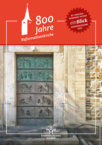 Titelseite der einBlick Sonderausgabe zum 800-jährigen Bestehen der Reformationskirche Hilden